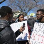 Damon Countee interviews protester 10